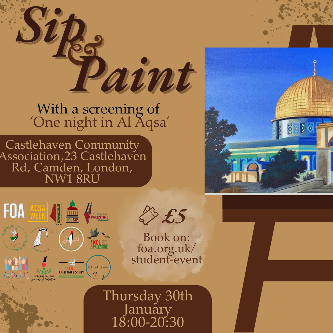 Sip & Paint + Documentary screening: One Night in Al Aqsa